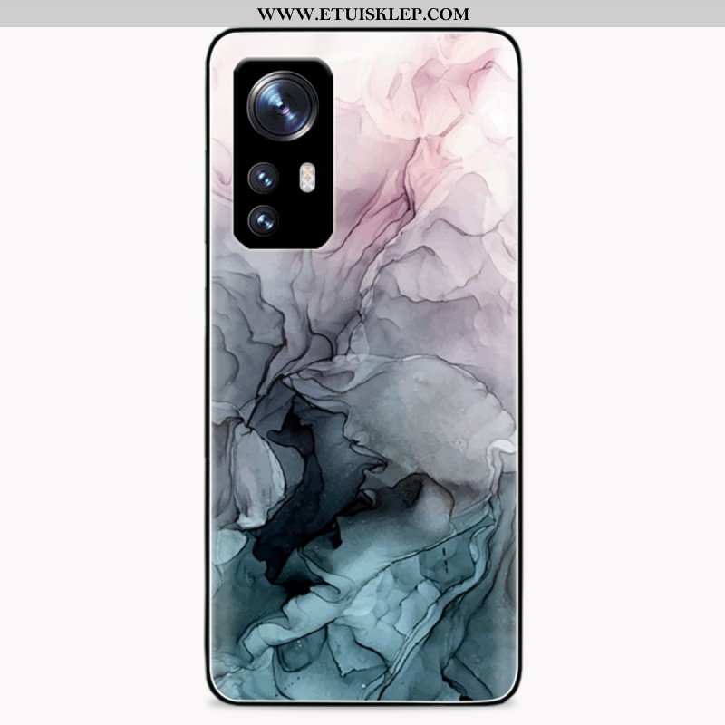 Futerały do Xiaomi 12 / 12X Akwarela Marmur Szkło Hartowane